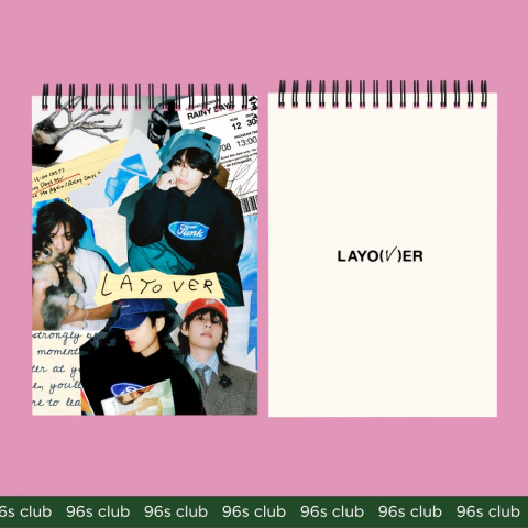 Notepad Taehyung layover collage