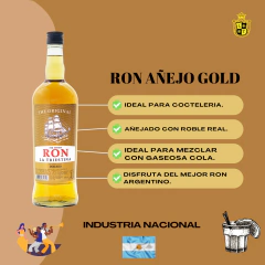 Ron Dorado Reposado en Roble 1000ml x1 en internet