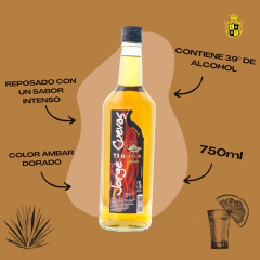Tequila Dorado Jorge Cuevas Gold Ideal Cocteleria 750ml x1 en internet