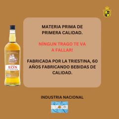 Ron Dorado Reposado en Roble 1000ml x1 - tienda online