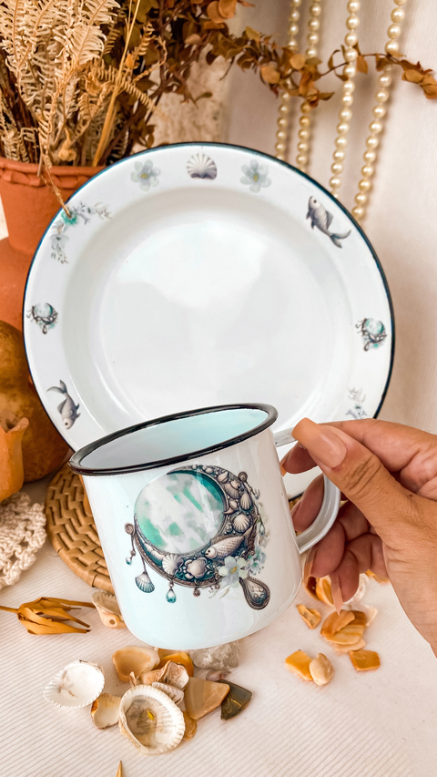Caneca e Prato Agata - Pérolas de Yemanjá