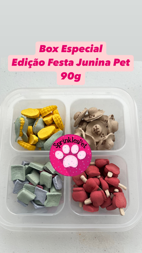 Aurraiá Pet – Confeitos Juninos 90g | Edição Limitada - Zero Açúcar Zero Lactose Vegano 100% Natural