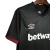 Camisa West Ham II 24/25 - Torcedor Umbro Masculina - Preta com detalhes em vermelho - DNL Sportline | Camisas de Futebol