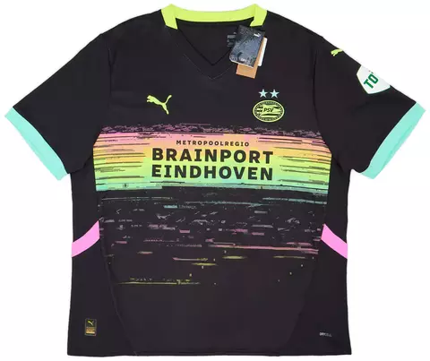 Camisa PSV Eindhoven II 24/25 - Torcedor Puma Masculina - Preta com detalhes coloridos