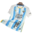 Camisa Málaga Home 24/25 - Torcedor Hummel Masculina - Azul e branca com detalhes em amarelo na internet