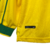 Camisa Seleção Brasileira I Retrô 1998 Nike Torcedor Masculina Manga Longa - Amarela com detalhes em verde