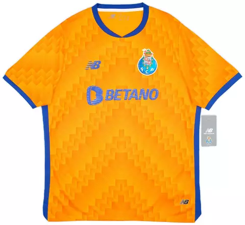 Camisa Porto Away 24/25 - Torcedor New Balance Masculina - Laranja com detalhes em azul