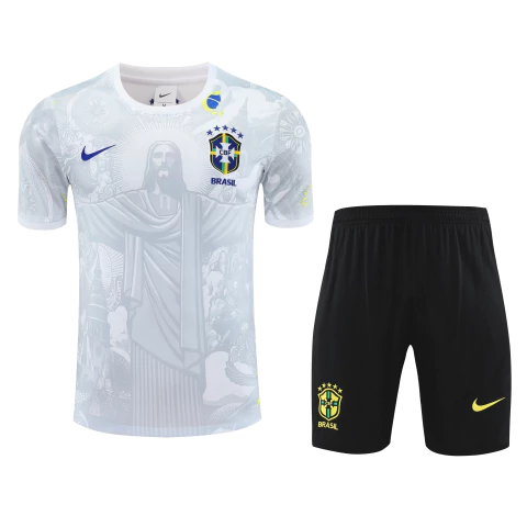Conjunto de Treino Brasil Nike Masculino - Branco - Cristo Redentor - comprar online