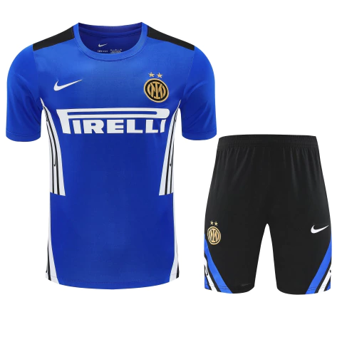 Conjunto de Treino Inter de MIlão Nike Masculino - Azul com detalhes em branco - comprar online