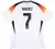 Camisa Seleção da Alemanha Home 24/25 - HAVERTZ #7 - Torcedor Adidas Masculina - Branco e Preto com detalhes amarelos e vermelhos