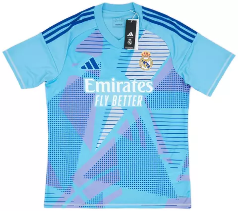 Camisa Real Madrid Goleiro 24/25 Torcedor Adidas Masculina - Azul