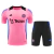 Conjunto de Treino Manchester United Adidas Masculino - Rosa com detalhes em azul e preto