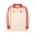 Camisa Bayern de Munique Lifestyler - Manga Longa Adidas Masculina - Creme com detalhes em vermelho