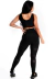 Cropped Detalhe Busto Calça Legging Tela Preta Conjunto | REF: LX243 - comprar online
