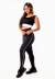 Calça Legging Preta Com Detalhe em Vivo Branco Cintura Alta e Cropped Regata Academia Conjunto Fitness Feminino | REF: CSV19 na internet