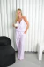 Top Lola + Short Cata + Pantalón Jime Rayitas rosa - comprar online
