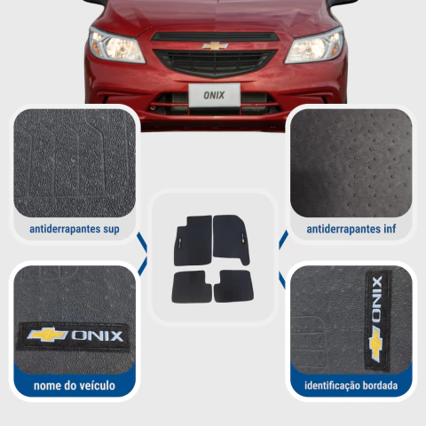 Tapete Automotivo Eco ONIX 2012/2017 Ecológico Lavável Antiderrapante Pet Friendly PVC PINADO - (cópia) - comprar online