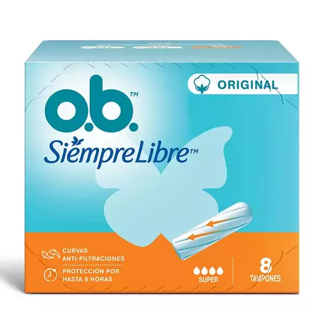 O.B SIEMPRE LIBRE ORIGINAL TAMPONES SUPER x8un.