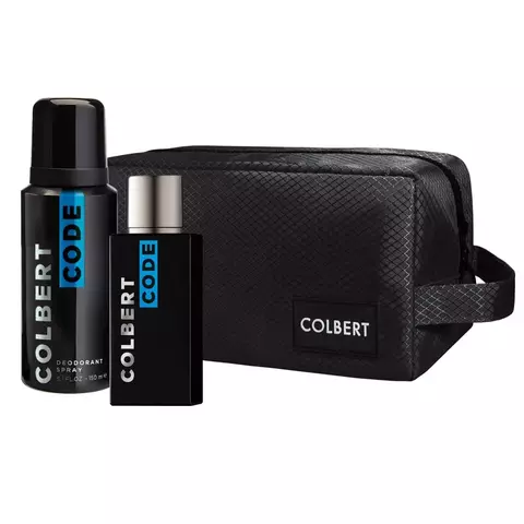 COLBERT CODE EDT 50ml - DESODORANTE EN AEROSOL 150ml + NECESER DE REGALO
