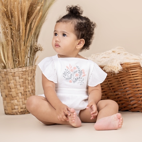 Romper Bordado Flowers - comprar online