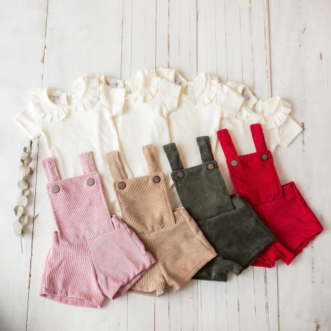 Jardineira e Body Mavie - comprar online