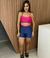 Conjunto de Short Canelado Bicolor - loja online