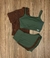 Conjunto 3 Peças Short Duplo - Verde Militar com Marrom - Rand Fit