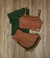 Conjunto 3 Peças Short Duplo - Marrom Claro com Verde na internet