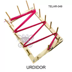 TELAR DE PEINE 100 CM +URDIDOR + LIBRO + PIE DE APOYO on internet