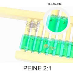 PEINE PARA TELAR 2:1