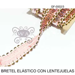 GALON BRETEL ELASTICO CON LENTEJUELA on internet