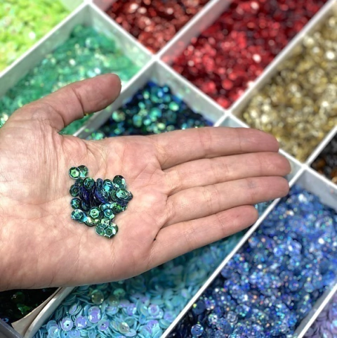 LENTEJUELAS 6 MM X10 GRS.