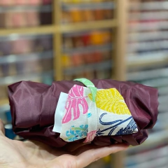 BOLSO TEJIDO Y AGUJAS TRICOT