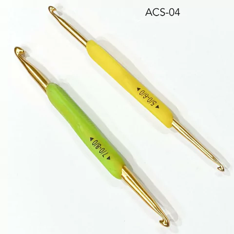 CROCHET MANGO SILICONAS DOBLES