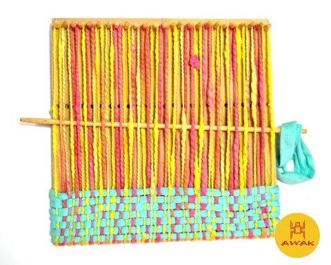 TELAR DE BOLSO 25x25 CM