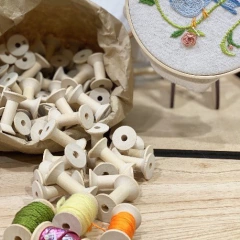 Wooden Spools for Thread and Ribbon - buy online