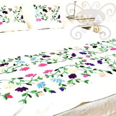 KIT PARA BORDAR PIE DE CAMA CHICO +FUNDAS + LANAS + BASTIDOR