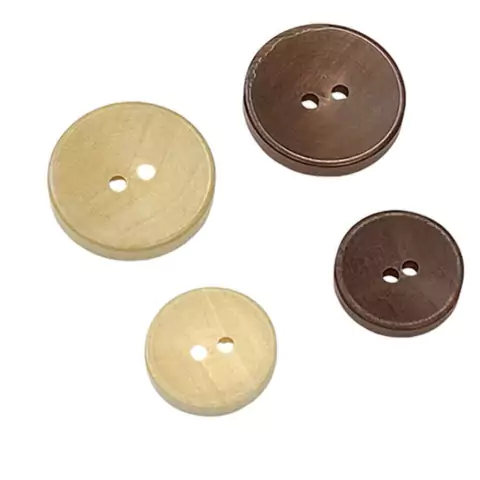 BOTÓN DE MADERA CON CÓNCAVO