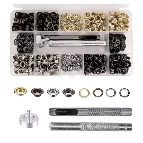 SET OJALILLOS Y PUNZÓN COLOCADOR