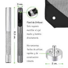SET OJALILLOS Y PUNZÓN COLOCADOR en internet