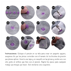 SET BROCHES DE PRESIÓN Y PINZA COLOCADORA - AWAK