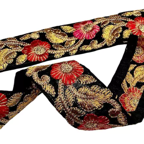 GALÓN INDIO BORDADO