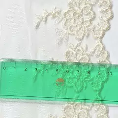TUL BORDADO 10 cm - Flores en internet