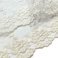 Imagen de TUL BORDADO 10 cm - Flores