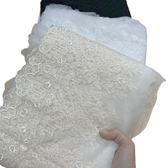 Tul Bordado Victoria - Elegant Art Nouveau Embroidered Tulle