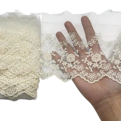 Tul Bordado Tradicional - Elegant Rayon Embroidered Tulle - AWAK