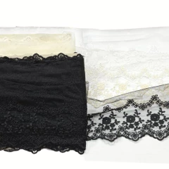 Tul Bordado Tradicional - Elegant Rayon Embroidered Tulle - buy online