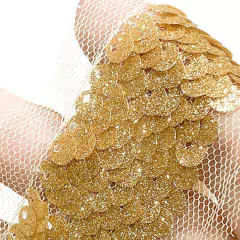 LENTEJUELAS GLITTER BORDADA EN TUL - comprar online