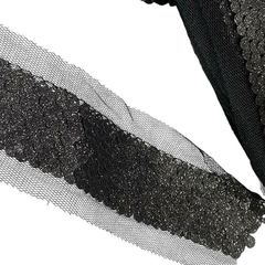 LENTEJUELAS GLITTER BORDADA EN TUL - tienda online
