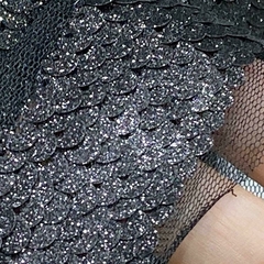 Imagen de LENTEJUELAS GLITTER BORDADA EN TUL